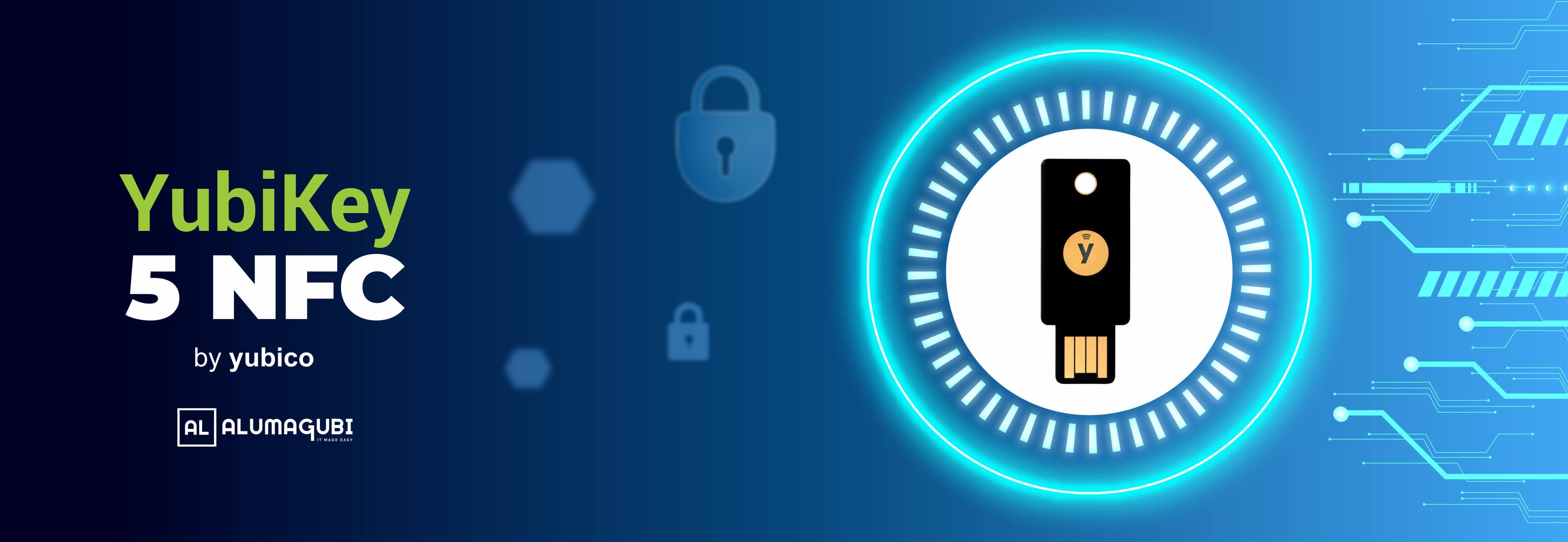 YubiKey 5 NFC USBA Two Factor Authentication Security Key Alumagubi
